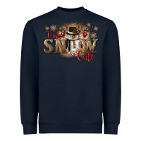 Navy im snow cute Heavyweight Sweatshirt - CowGirlArtShop