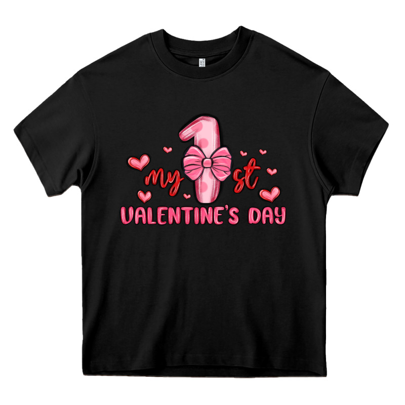My First Valentines Day Heavy Core Tee by MaliasSmallBusiness | Teevron