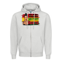 Dove Grey black history month black girl Zipper Hoodie - FaDigitalArtStudio