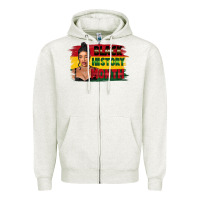 Oatmeal Heather black history month black girl Zipper Hoodie - FaDigitalArtStudio