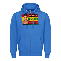 True Royal black history month black girl Zipper Hoodie - FaDigitalArtStudio