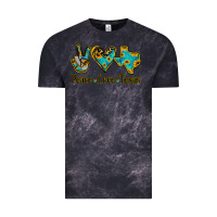 Cloud Black Peace Love Texas Vintage Tee - Bettercallsaul