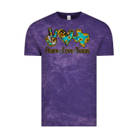 Cloud Purple Peace Love Texas Vintage Tee - Bettercallsaul