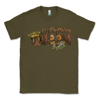 Army Green caffeine queen Classic Tee - BarkalooDesign