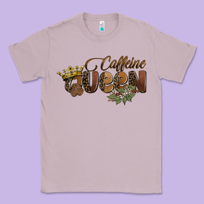 Caffeine Queen Classic Tee Designed By Barkaloodesign