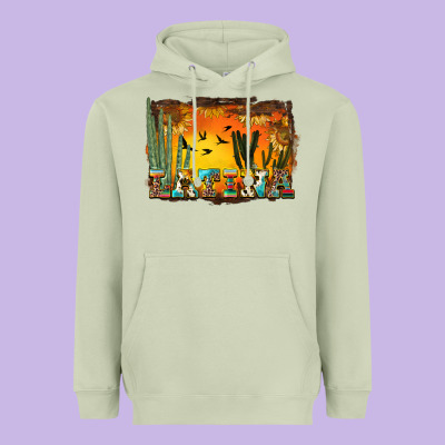 Western Latina Heavyweight Hoodie Designed By Bundleandbundleshop