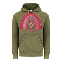 Vintage Olive Valentines Day Rainbow Vintage Hoodie - Bettercallsaul