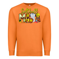 Carrot Softball Mama Premium Sweatshirt - CowhideDigitalArt