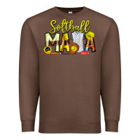 Chestnut Softball Mama Premium Sweatshirt - CowhideDigitalArt