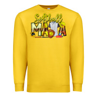 Lemon Softball Mama Premium Sweatshirt - CowhideDigitalArt