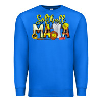 True Royal Softball Mama Premium Sweatshirt - CowhideDigitalArt