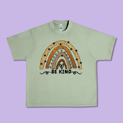 Be Kind Rainbow Urban Heavy Tee Designed By Bettercallsaul