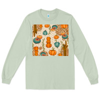 Matcha Fall Pumpkins Long Sleeve Tee - texasbilliewilder