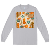 Moon Dust Fall Pumpkins Long Sleeve Tee - texasbilliewilder