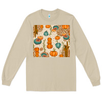 Mushroom Fall Pumpkins Long Sleeve Tee - texasbilliewilder