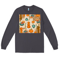 Smoke Fall Pumpkins Long Sleeve Tee - texasbilliewilder