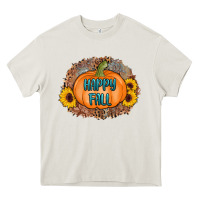 Cream happy fall Heavy Core Tee - AdoDesignShop
