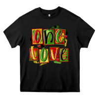 Black one love juneteenth Heavy Core Tee - MaliasSmallBusiness