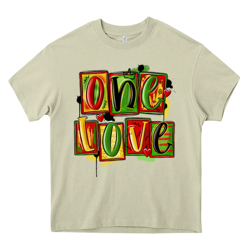 One Love Juneteenth Heavy Core Tee by MaliasSmallBusiness | Teevron