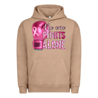 Pigment Burro Breast cancer no one fights alone boxing Urban Hoodie - Artiststas