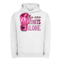 Pigment Lunar Rock Breast cancer no one fights alone boxing Urban Hoodie - Artiststas