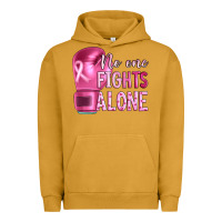 Pigment Peanut Butter Breast cancer no one fights alone boxing Urban Hoodie - Artiststas