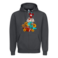 Football Frappe Coffee Zipper Hoodie | Teevron