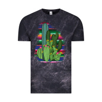 Cloud Black Western Serape Cactus Vintage Tee - Bettercallsaul