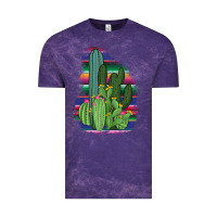 Cloud Purple Western Serape Cactus Vintage Tee - Bettercallsaul