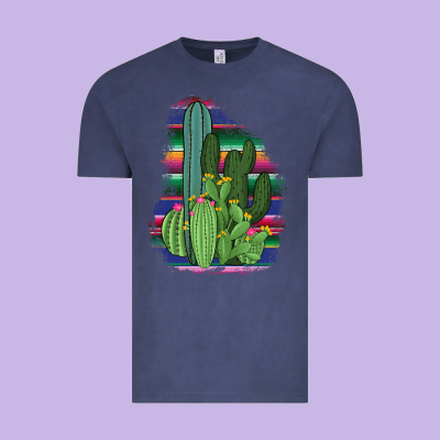 Western Serape Cactus Vintage Tee Designed By Bettercallsaul