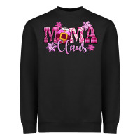 Black mama claus pink christmas Heavyweight Sweatshirt - CowGirlArtShop