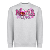 Heather Grey mama claus pink christmas Heavyweight Sweatshirt - CowGirlArtShop