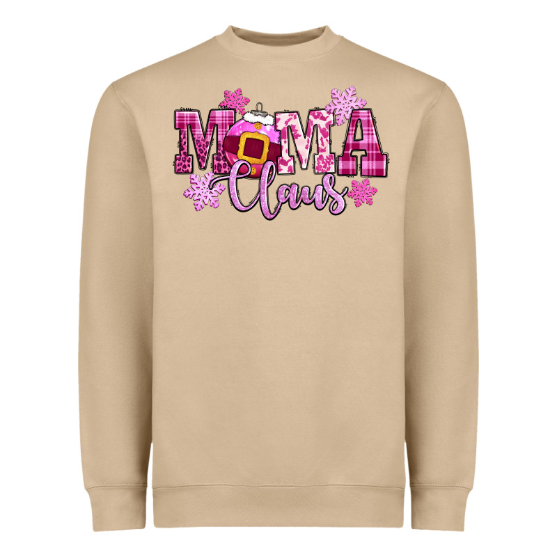 Mama Claus Pink Christmas Heavyweight Sweatshirt by CowGirlArtShop | Teevron