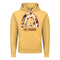 Vintage Mustard Valentines Day Rainbow, Valentines Day Rainbow Cowhide, Vintage Hoodie - Bettercallsaul