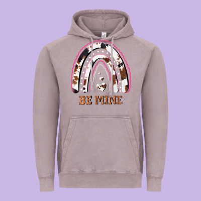 Valentines Day Rainbow, Valentines Day Rainbow Cowhide, Vintage Hoodie Designed By Bettercallsaul
