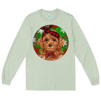Matcha Christmas Toy Poodle Long Sleeve Tee - RanaPortraitStore