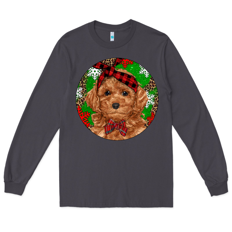 Christmas Toy Poodle Long Sleeve Tee by RanaPortraitStore | Teevron