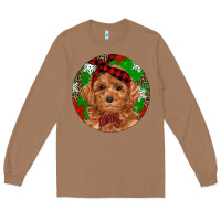Toasted Coconut Christmas Toy Poodle Long Sleeve Tee - RanaPortraitStore
