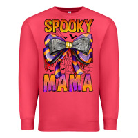 Cardinal Spooky Mama Premium Sweatshirt - CowhideDigitalArt