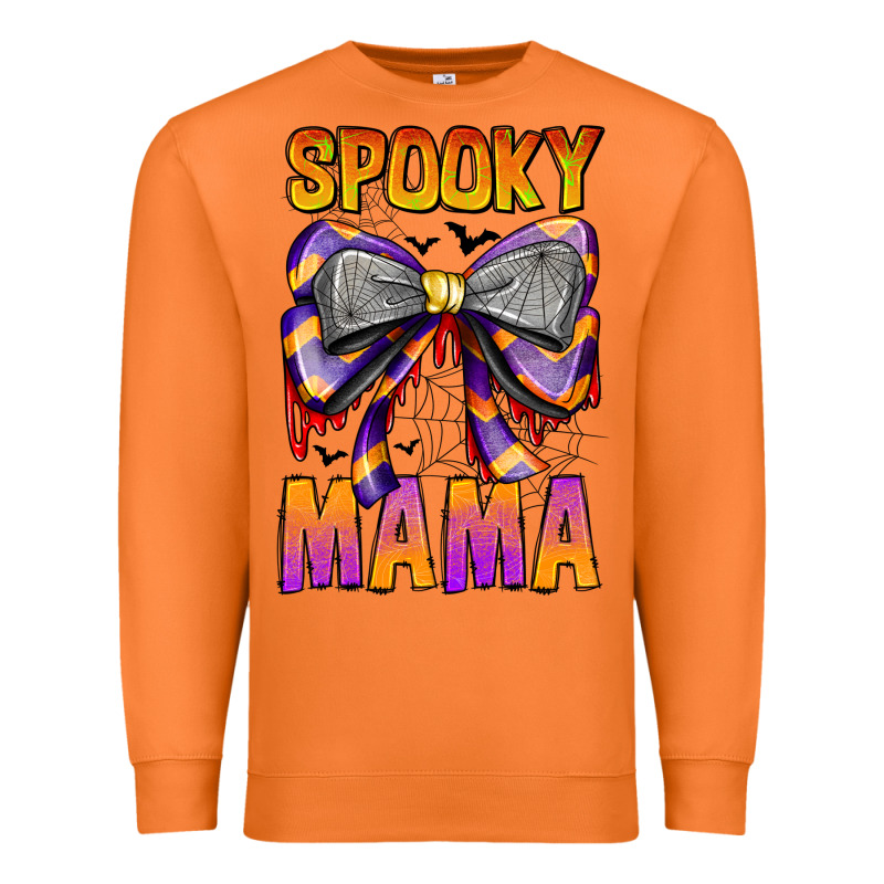 Spooky Mama Premium Sweatshirt by CowhideDigitalArt | Teevron