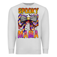 Dove Grey Spooky Mama Premium Sweatshirt - CowhideDigitalArt