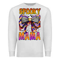 Oatmeal Heather Spooky Mama Premium Sweatshirt - CowhideDigitalArt
