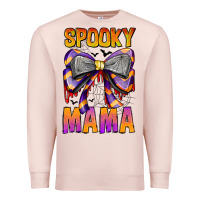 Pale Pink Spooky Mama Premium Sweatshirt - CowhideDigitalArt