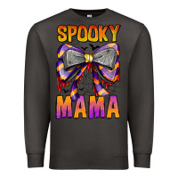 Smoke Spooky Mama Premium Sweatshirt - CowhideDigitalArt