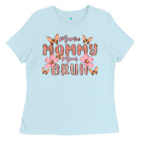 Baby Blue mama mommy mom bruh Ladies Tee - MaliasSmallBusiness