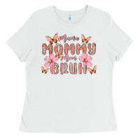 White mama mommy mom bruh Ladies Tee - MaliasSmallBusiness