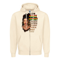 Sandshell I am black history black girl Zipper Hoodie - FaDigitalArtStudio