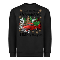 Black its the most wonderful time of the year Heavyweight Sweatshirt - CowGirlArtShop