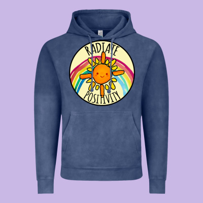 Radiate Positivity Vintage Hoodie Designed By Bettercallsaul