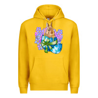 Lemon easter bunny egg flowers Premium Hoodie - RanaPortraitStore
